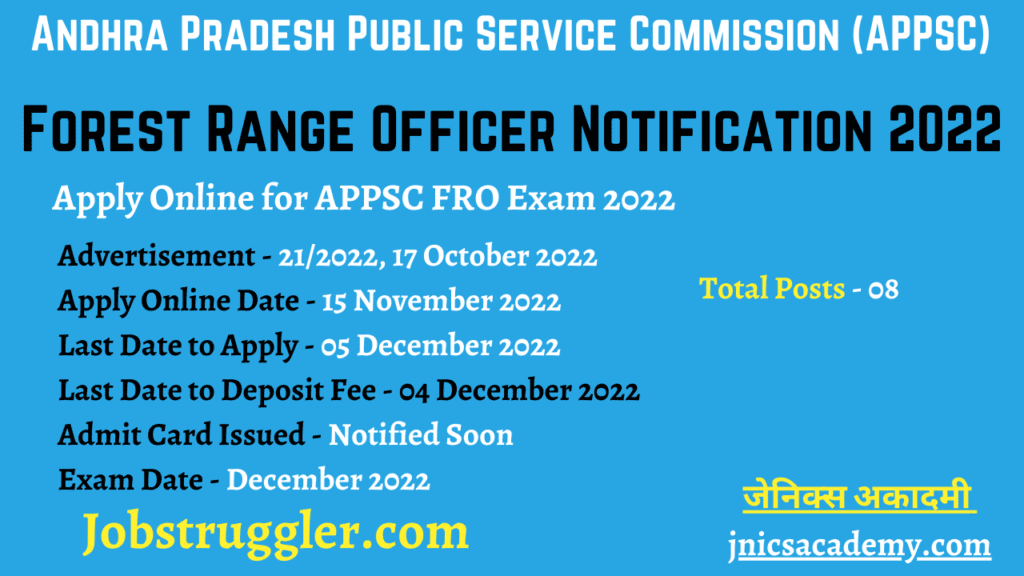 APPSC FRO Exam 2022